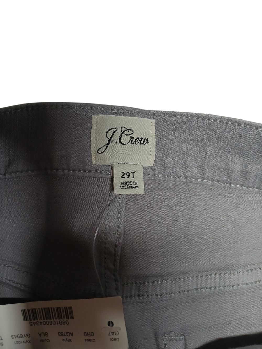 J.Crew Billie Demi Boot Crop Pants Gray Size 29T NWT - Picture 5 of 7